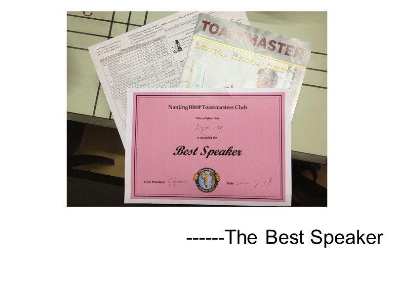 ------The Best Speaker